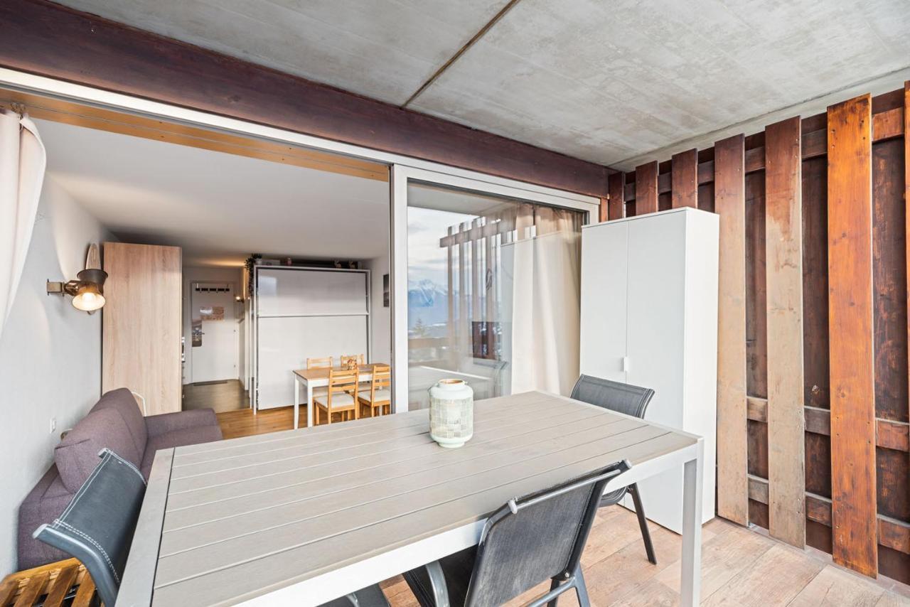Chaleureux Studio A Anzere, Accessible A Ski, Proche De Tout Ngoại thất bức ảnh