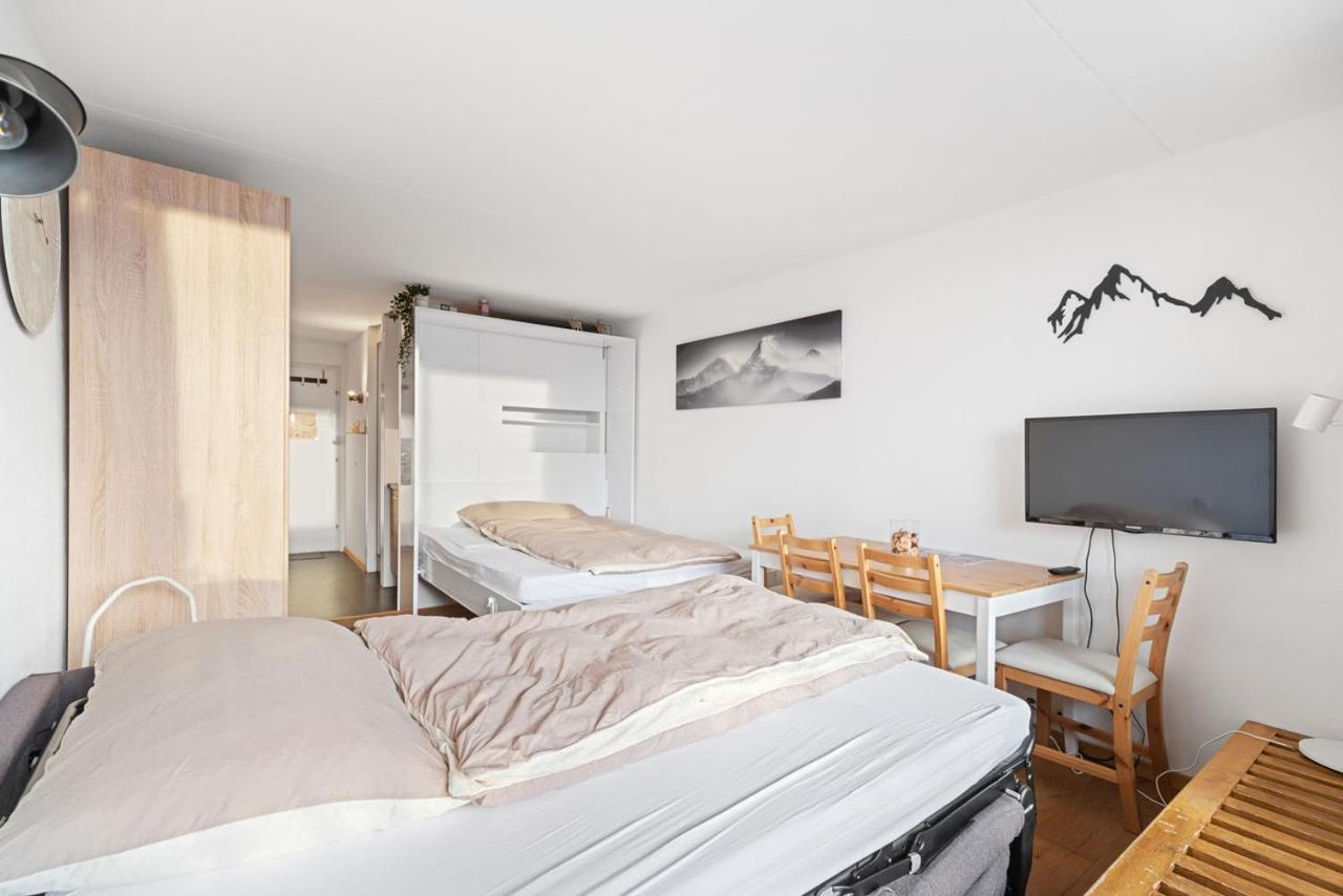 Chaleureux Studio A Anzere, Accessible A Ski, Proche De Tout Ngoại thất bức ảnh