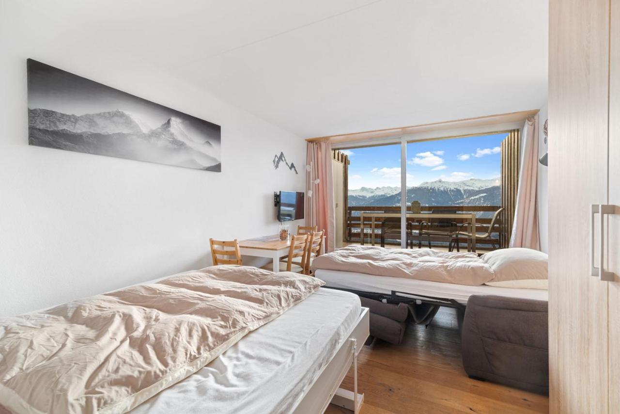 Chaleureux Studio A Anzere, Accessible A Ski, Proche De Tout Ngoại thất bức ảnh