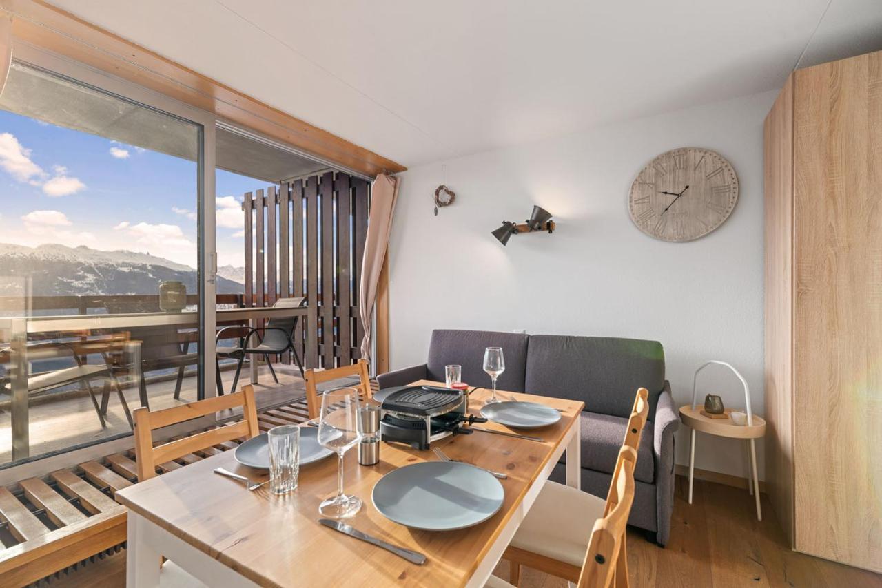 Chaleureux Studio A Anzere, Accessible A Ski, Proche De Tout Ngoại thất bức ảnh
